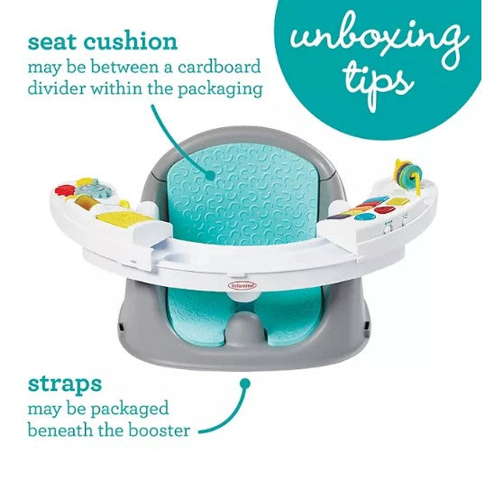 Infantino Music and Lights 3-in-1 Discovery Seat and Booster (Choose Your Color)