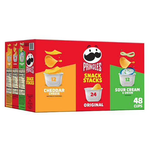 Pringles Potato Crisps Chips, Variety Pack, Snacks Stacks (33.8 oz. box, 48 ct.)