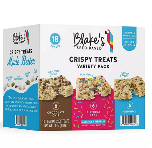 Blake's Seed Based Crispy Treats Variety Pack (0.78 oz., 18 pk.)