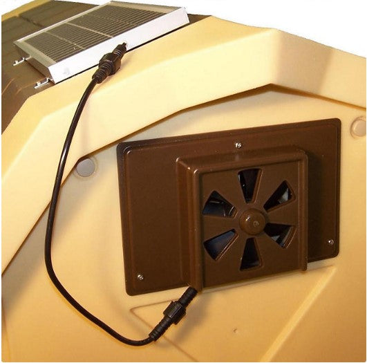 ASL Solutions Dog House Solar Powered Exhaust Fan (Choose Your Size)