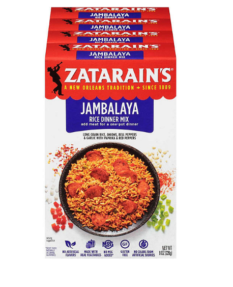 Zatarain's Jambalaya Rice Dinner Mix (8 oz., 4 pk.)