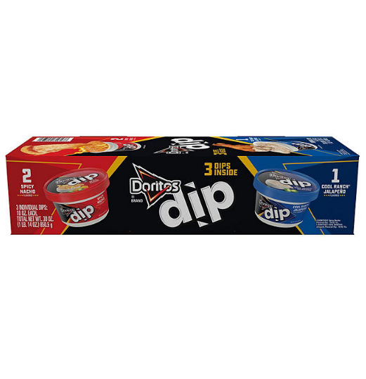 Doritos Two Flavor Dips Variety Pack (10 oz., 3 ct.)