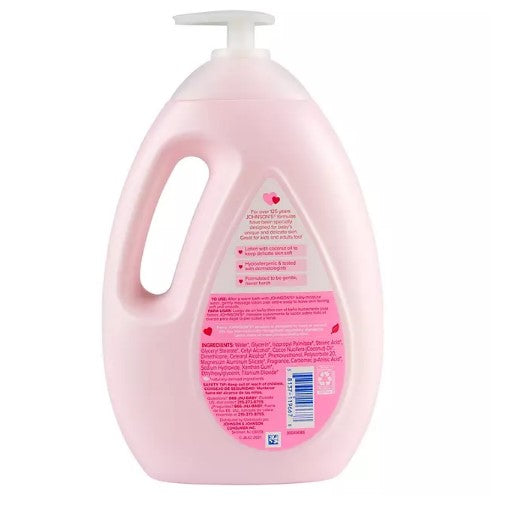 Johnson's Moisturizing Pink Baby Lotion with Coconut Oil (33.8 fl. oz.)