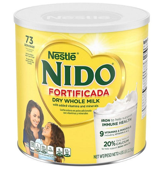 Nestle NIDO Fortificada Toddler Whole Milk Formula (4.85 lbs.)