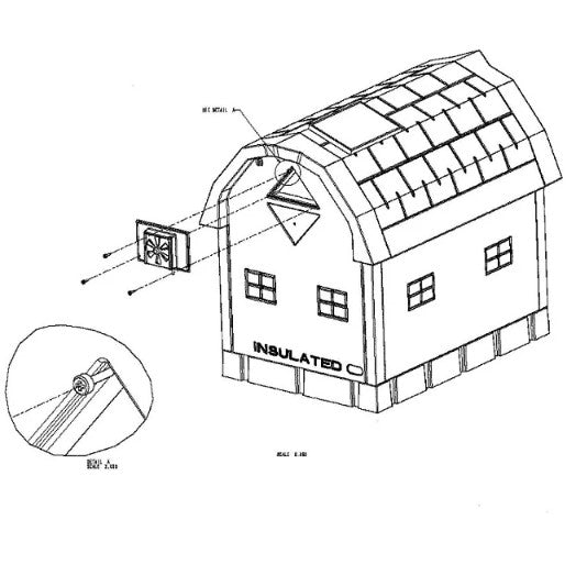 ASL Solutions Dog House Solar Powered Exhaust Fan (Choose Your Size)