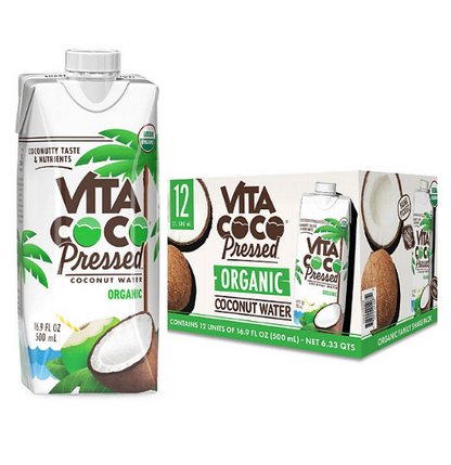 Vita Coco Organic Pressed Coconut Water Fridge Pack (16.9 fl. oz., 12 pk.)