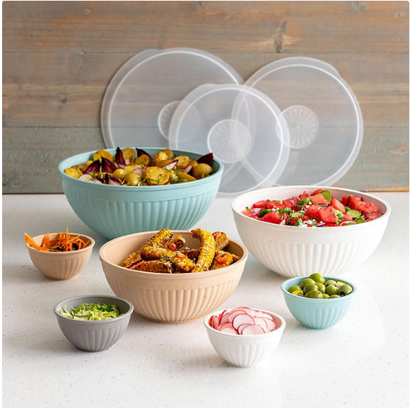 Nordic Ware 10-Piece Microwavable Bowl Set with Covers