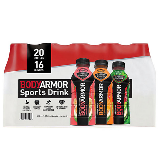 BODYARMOR Sports Drink Variety Pack (16 fl. oz., 20 pk.)