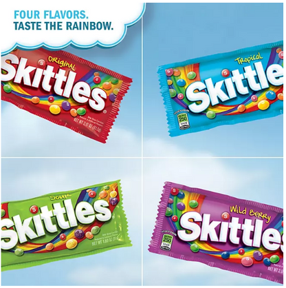 Skittles Tropical Full Size Fruity Chewy Candy Bulk Pack (2.17 oz., 36 ct.)