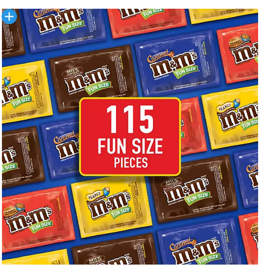 M&M'S Chocolate Candy Assorted Fun Size Bulk Variety Pack (115 ct., 4 lbs.)