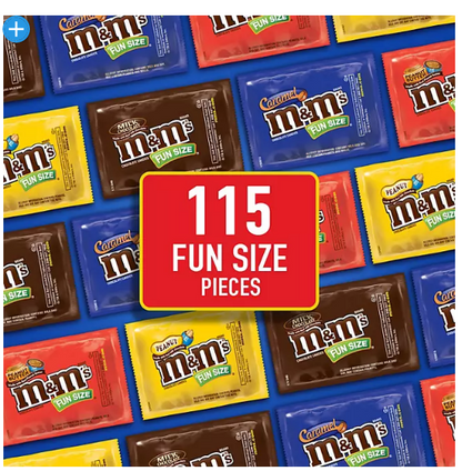 M&M'S Chocolate Candy Assorted Fun Size Bulk Variety Pack (115 ct., 4 lbs.)