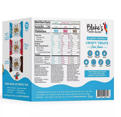 Blake's Seed Based Crispy Treats Variety Pack (0.78 oz., 18 pk.)