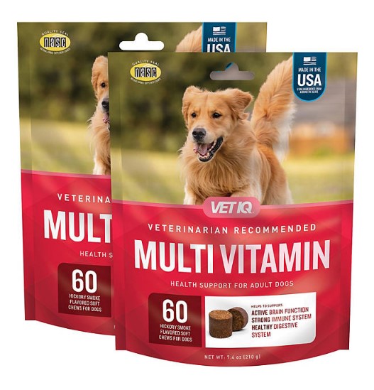 VETIQ Multivitamin Soft Dog Chews, Hickory Smoke Flavored (60 ct., 2 pk.)