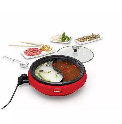 The Rock by Starfrit Dual-Sided Electric Hot Pot