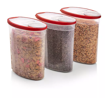 Rubbermaid Cereal Keeper Containers, Three 24 Cup Cereal Keeper Food