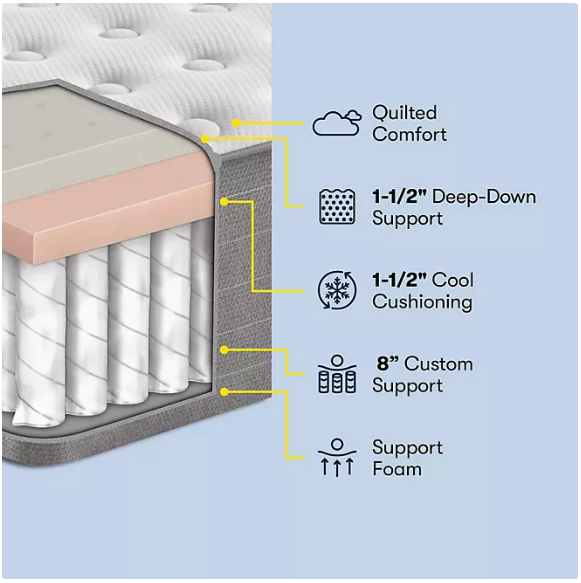 Serta SleepToGo 12" Medium Firm Hybrid Mattress