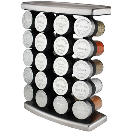 Olde Thompson Ship's Curve Spice Rack with 20 Spices