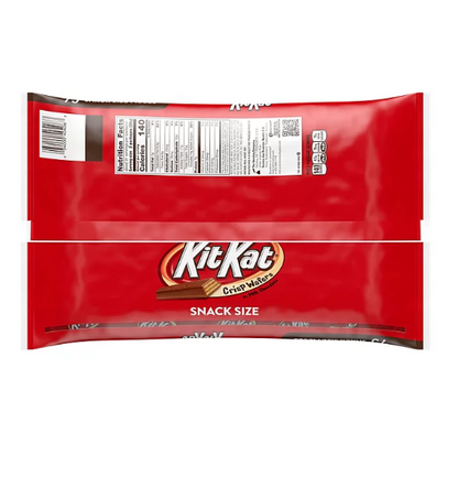 KIT KAT Milk Chocolate Wafer Snack Size Candy Bars, Bulk Value Bag (36.75 oz., 75 pc.)