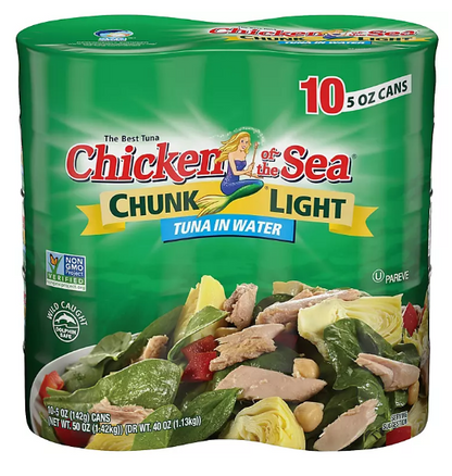 Chicken of the Sea Chunk Light Tuna in Water (5 oz., 10 pk.)