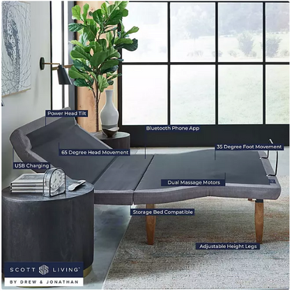 Scott Living Tilt Elevate Adjustable Base – Available in Full, Queen, King, California King