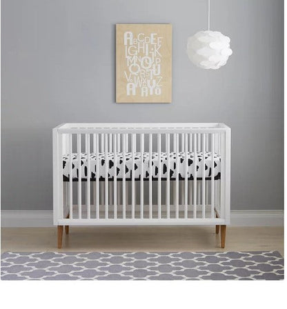 Contours Roscoe 3-in-1 Standard Crib, White and Maple Finish