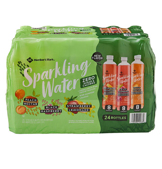 Member's Mark Sparkling Water Variety Pack (17oz / 24pk)