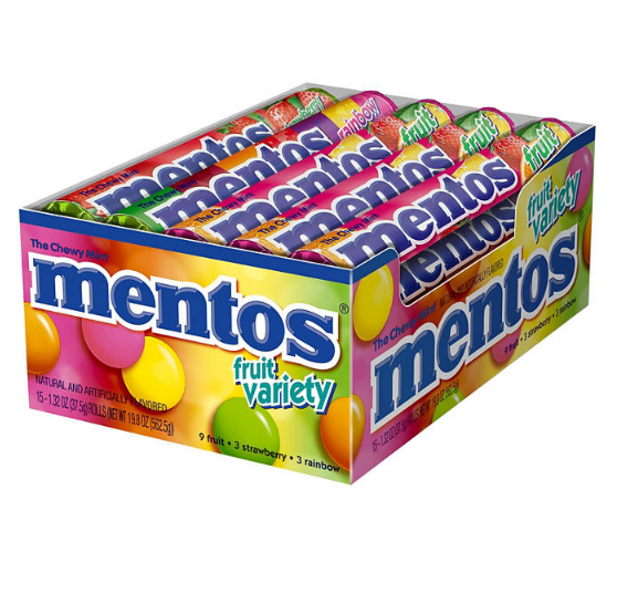 Mentos Fruit Variety (1.32 oz., 15 ct.)