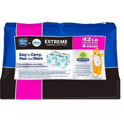 Fresh Step Extreme Clumping Cat Litter with Febreze, Mountain Spring Scent (42 lbs.)