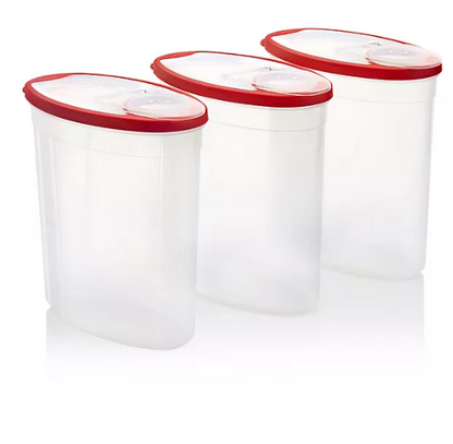 Rubbermaid Cereal Keeper Containers, Three 24 Cup Cereal Keeper Food