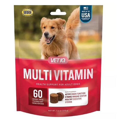 VETIQ Multivitamin Soft Dog Chews, Hickory Smoke Flavored (60 ct., 2 pk.)