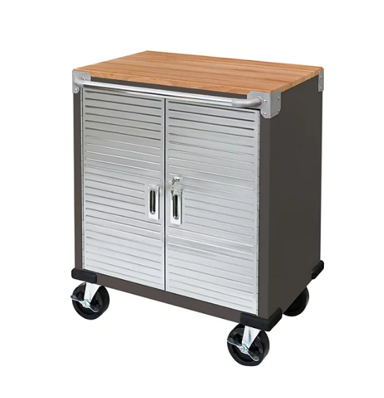 Seville Classics UltraHD 2-Door Rolling Cabinet