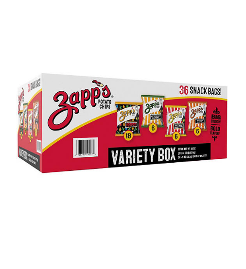 Zapp's Potato Chip Variety Pack (1 oz., 36 pk.)