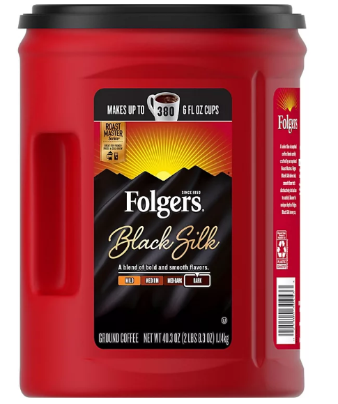 Folgers Black Silk Ground Coffee (40.3 oz.)