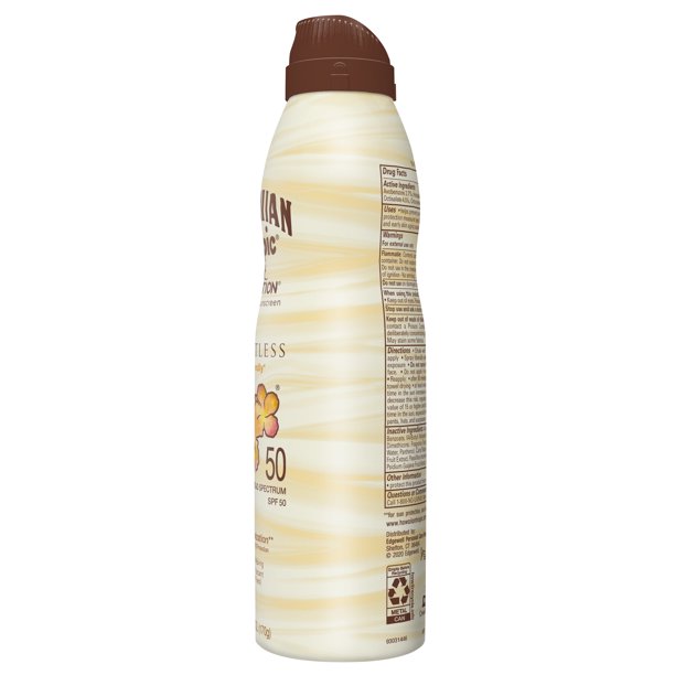 Hawaiian Tropic Silk Hydration Weightless Sunscreen Spray SPF 50, 6 oz