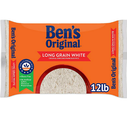 Ben's Original Enriched Long Grain White Parboiled Rice (12 lbs.)