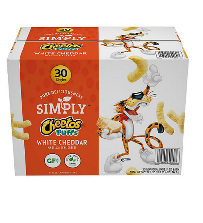 Simply Cheetos Puffs White Cheddar (30 ct.)