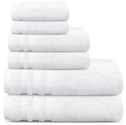 Finesse 100% Cotton 6-Piece Bath Towel Set (Assorted Colors)