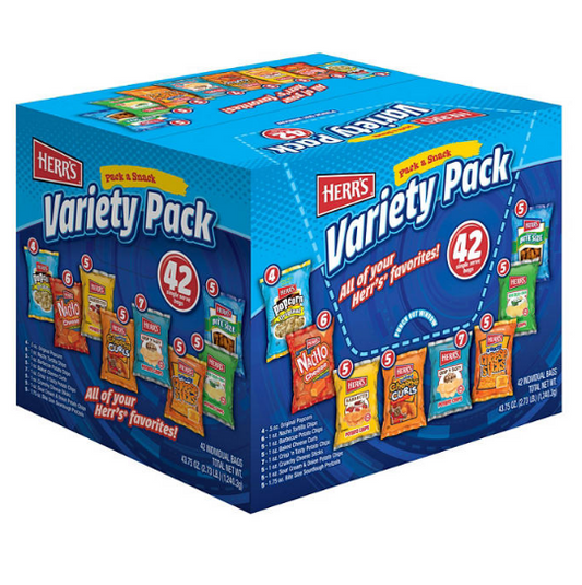 Herr's Variety Pack Snacks (42 pk.)