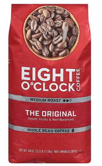 Eight O'Clock Whole Bean Coffee, The Original (40 oz.)