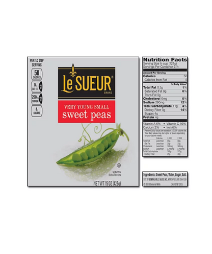 Le Sueur Very Young Small Sweet Peas (15 oz., 8 ct.)