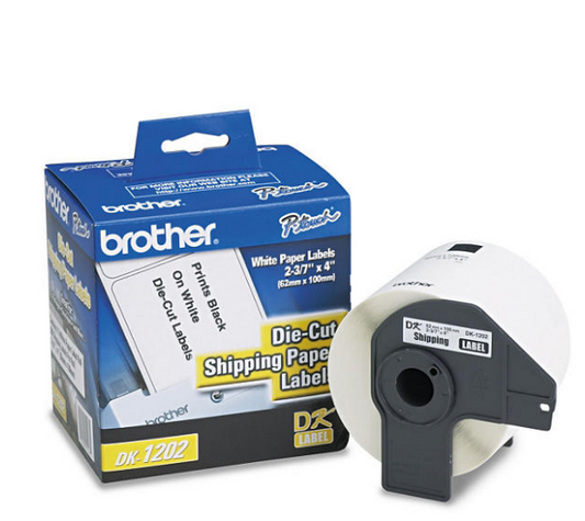 Brother P-Touch - DK1202 Labels, Shipping, White - 300 Labels