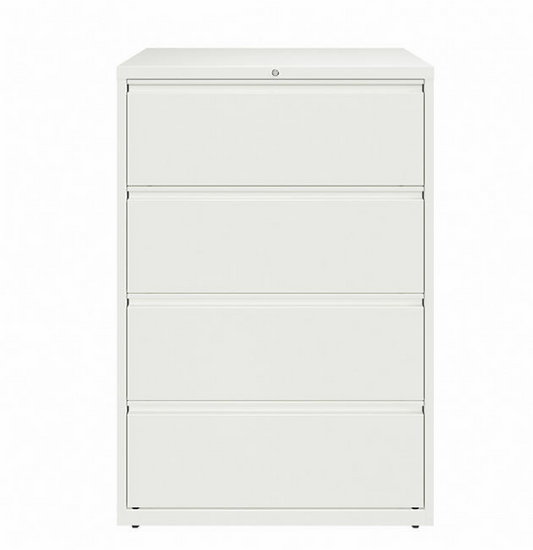 Hirsh 36" Wide 4 Drawer Metal Lateral File Cabinet for Home and Office (Assorted Colors)