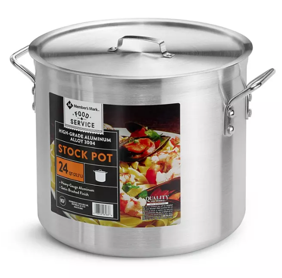 Member's Mark 24-Qt. Covered Aluminum Stock Pot