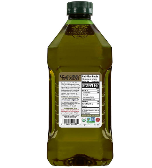 Pompeian Organic Robust Extra Virgin Olive Oil (68 oz.)