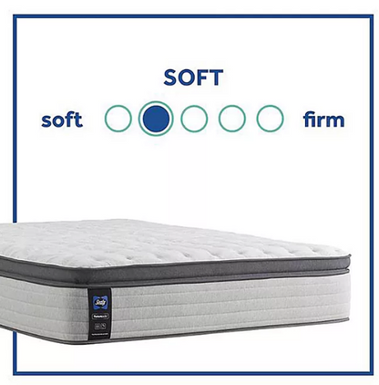 Sealy Posturepedic Spring Fulton 13" Euro Pillowtop Soft Feel Mattress