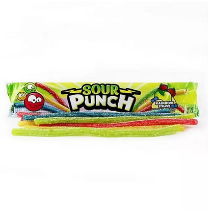 SOUR PUNCH Rainbow Straws Assorted Chewy Candy (2 oz., 24 pk.)