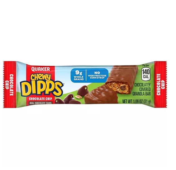 Quaker Chewy Dipps Granola Bars, Chocolate Chip (34 pk.)