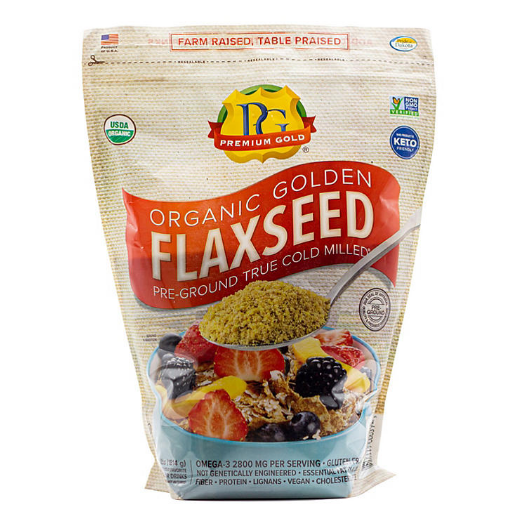 Premium Gold Organic Flaxseed (4 lbs.)(2 PK)