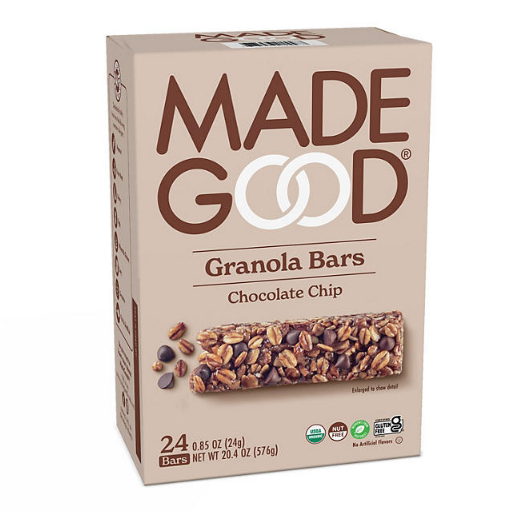 MadeGood Chocolate Chip Bars (0.85 oz., 24 pk.)