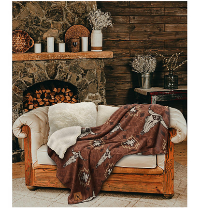 Yellowstone Silk Touch Sherpa Reverse Throw, 60 x 70 (Assorted Styles)